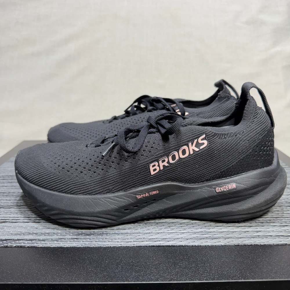 Brooks Glycerin 22 StealthFit Running Shoes - Womens 9.5 - Black 1204371B068